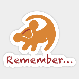 Remember who you are Sticker